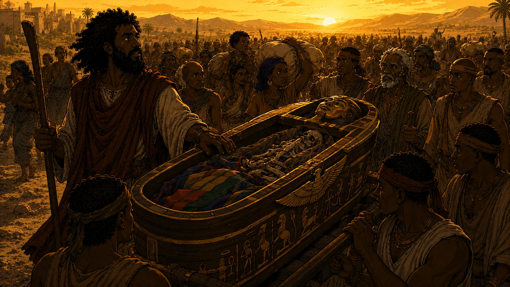 Moses Takes the Bones of Joseph — Exodus 13:19